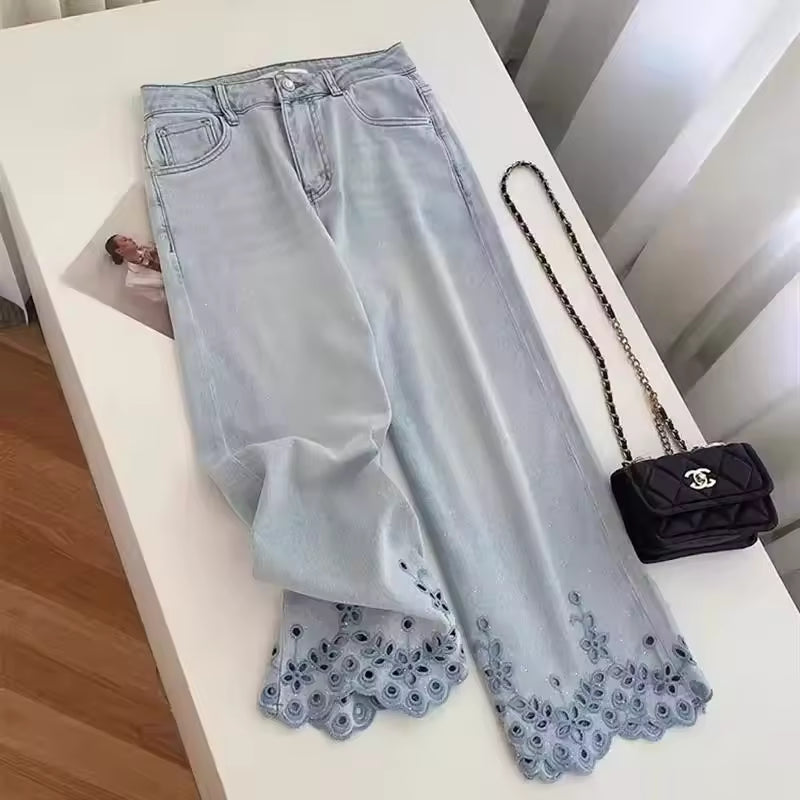 Elegantes Jeans Holgados